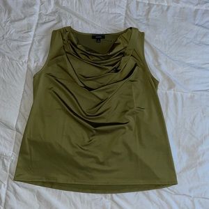 Alfani olive green cowl neck satin tank 🫒💚